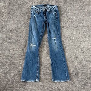 Silver Jeans Women's Flare Blue Denim